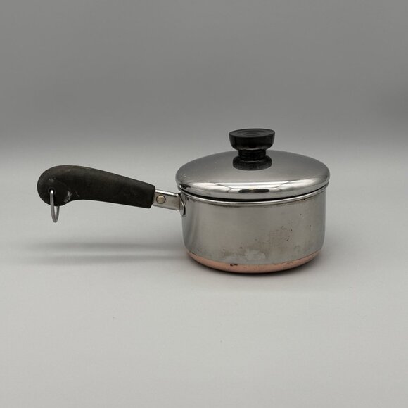 Revere Other - Vintage Revere Ware 1801 1 Qt. Sauce Pan Pot with Copper Bottom & Lid